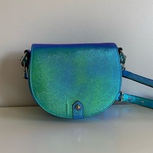 Rebecca Minkoff Iridescent saddle crossbody bag
